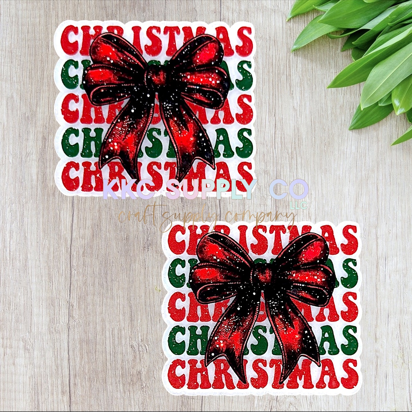 AT480-Christmas Christmas Christmas-Acrylic Flatback