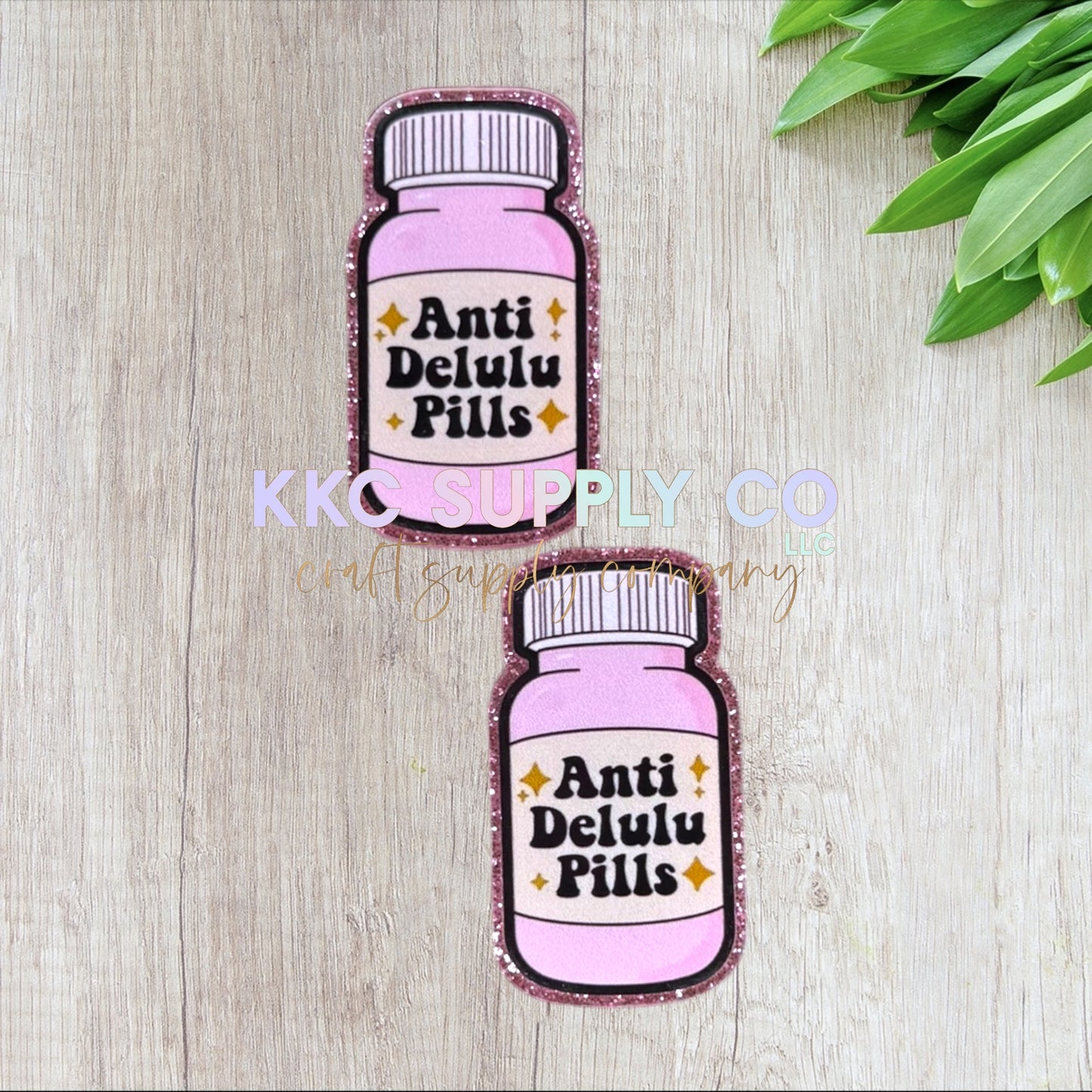 AT312-Anti Delulu Pills-Acrylic Flatback