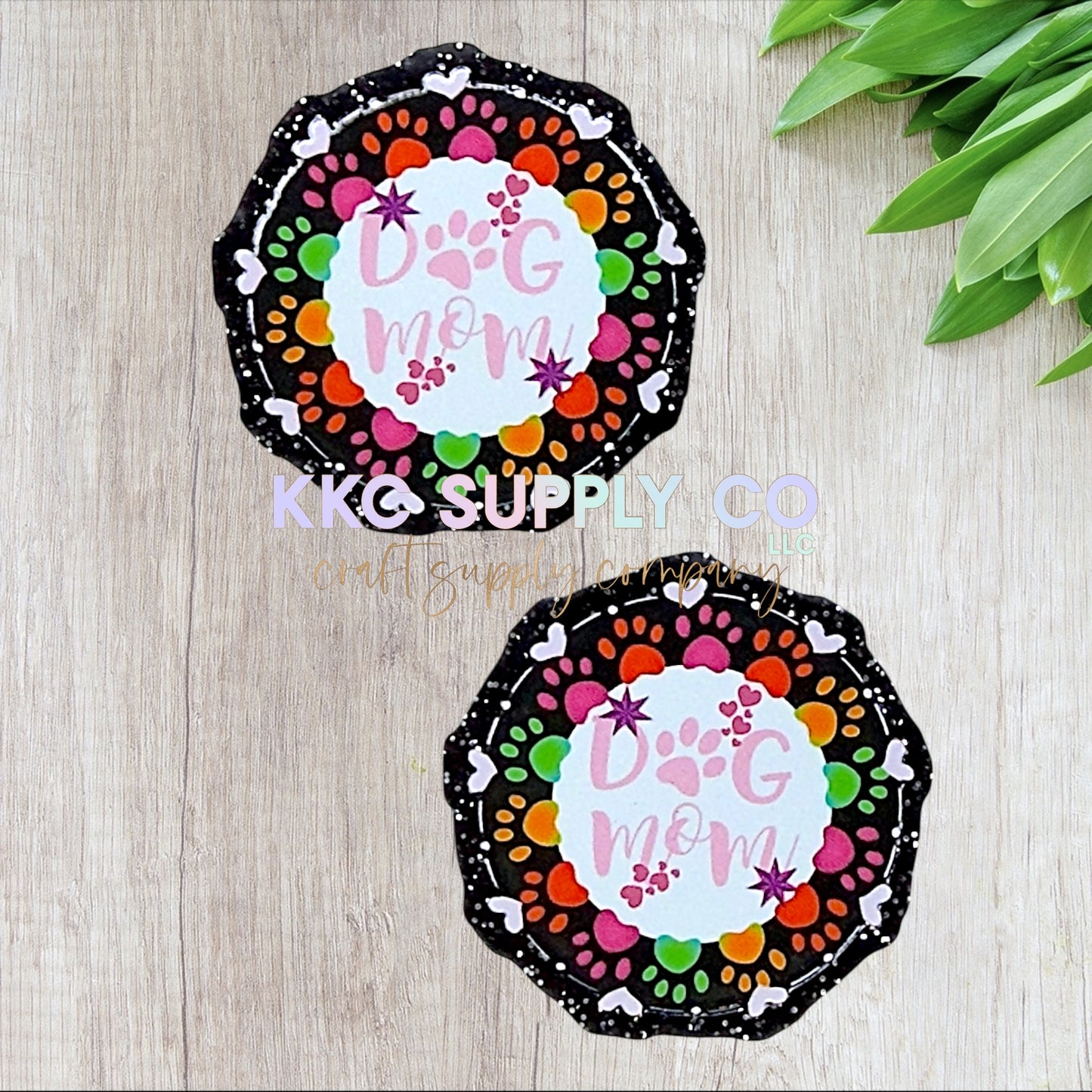 AT510-Dog Mama-Acrylic Flatback