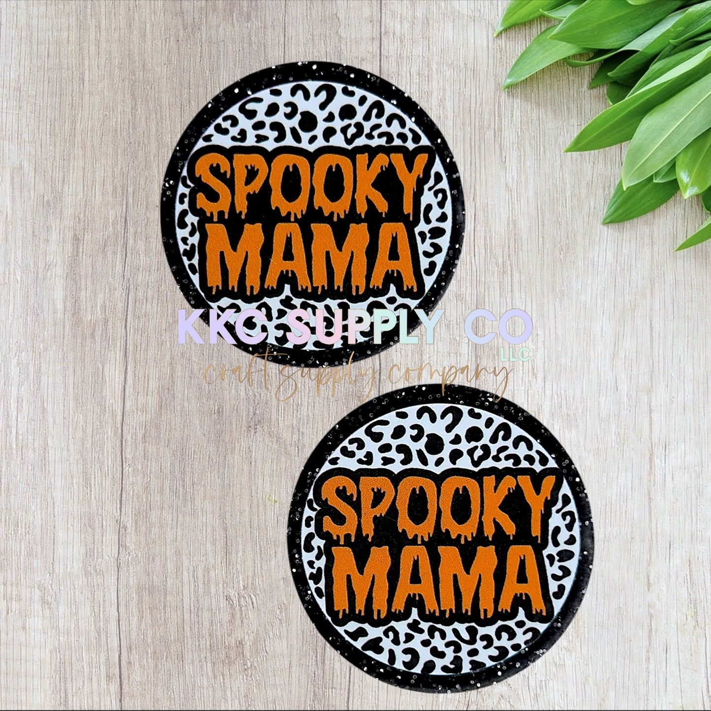 AT490-Spooky Mama-Acrylic Flatback