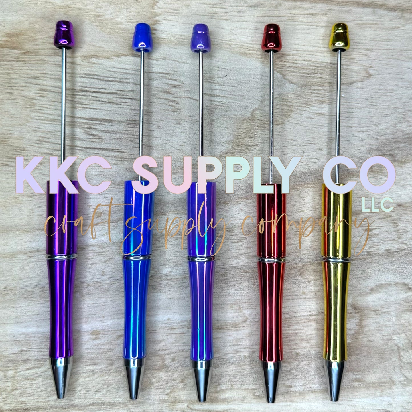 New Colors* Metallic Plastic Beadable Pen Blank