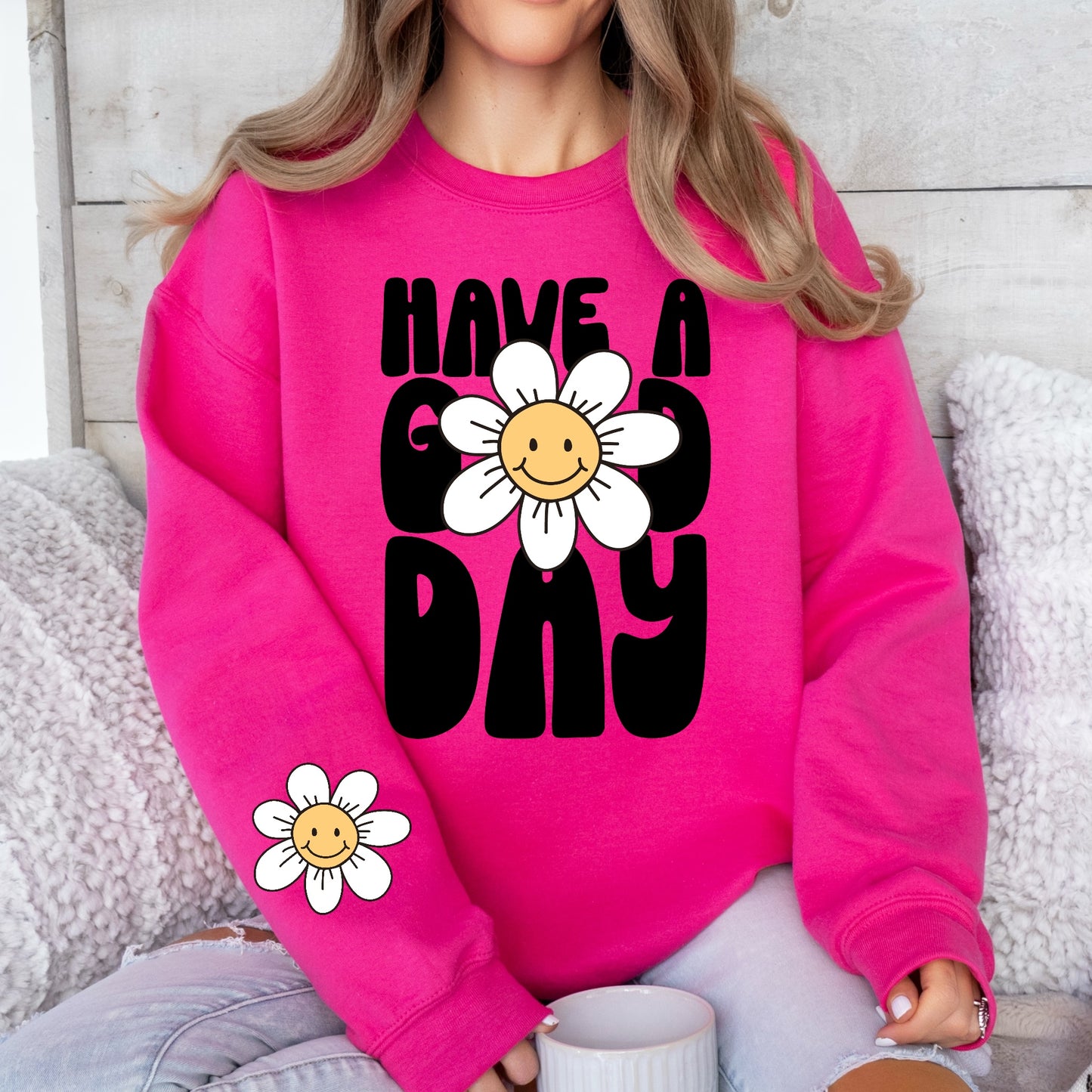 #153-Have A Good Day T-Shirt Transfer-Pocket and Back Set