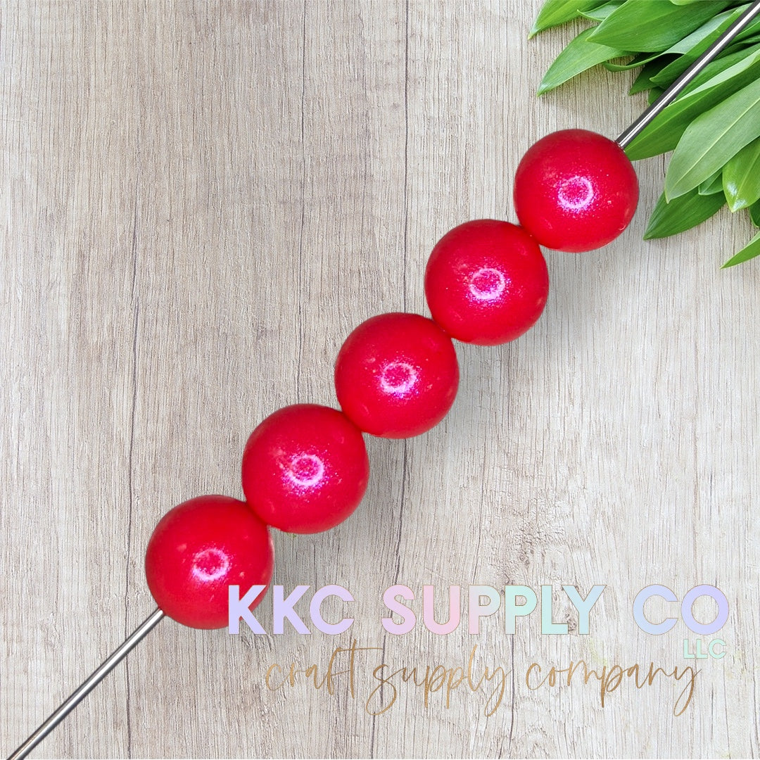 COS14-Chameleon Opal “Strawbebe” Solid Silicone Bead