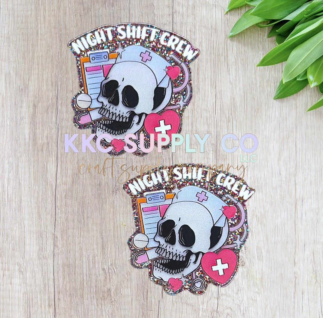 AT235-Night Shift Crew-Acrylic Flatback