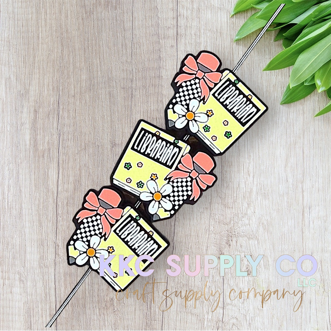 Librarian Silicone Focal Bead