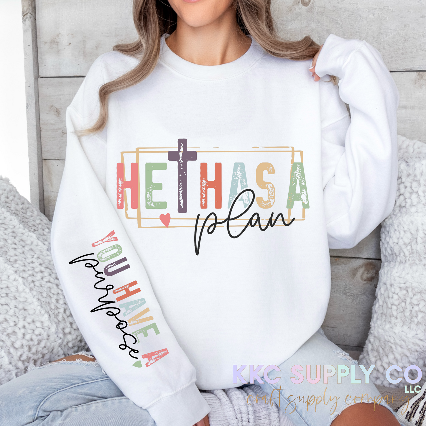 #175-He Has A Plan, You Have A Purpose DTF T-Shirt Transfer Set