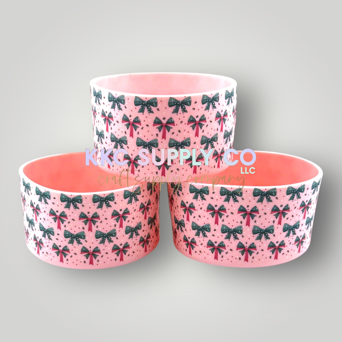 Christmas Bow Tumbler Boot