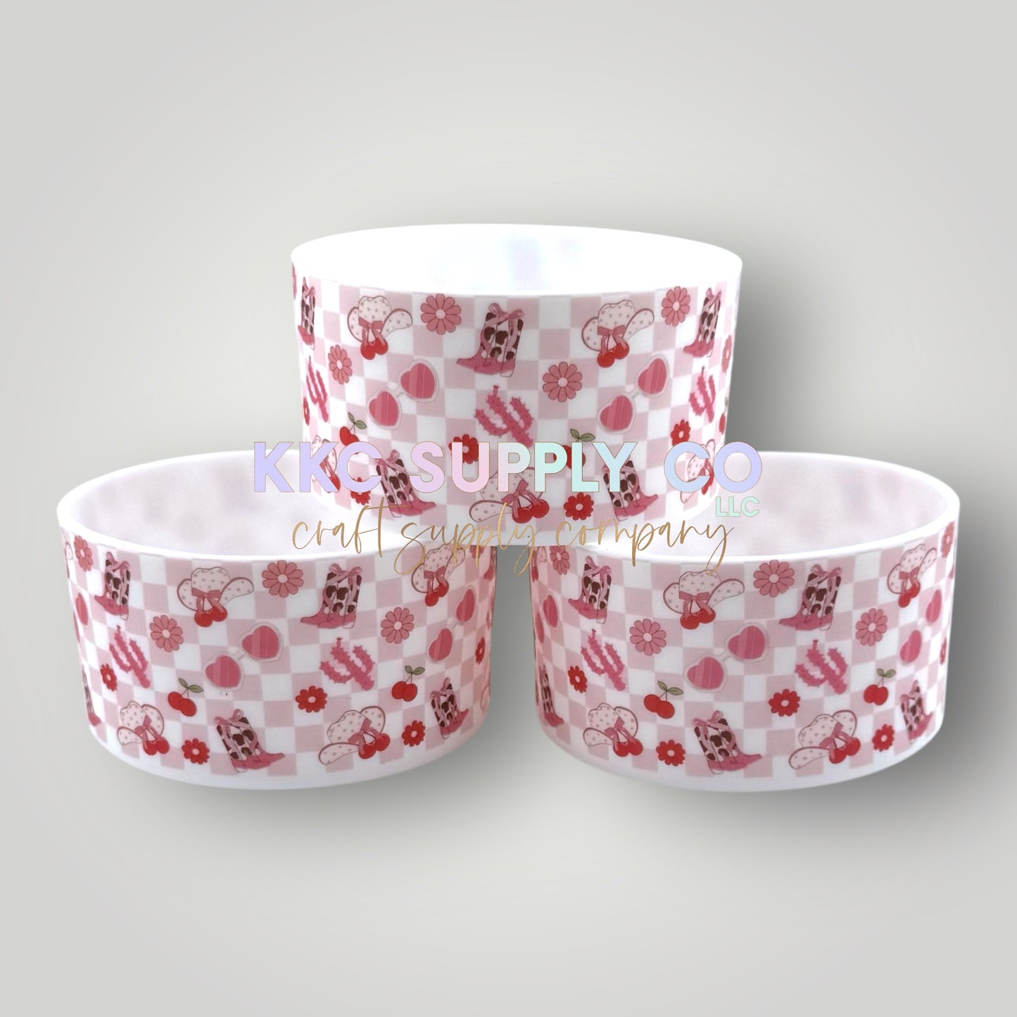 Checker Western Cowgirl Tumbler Boot