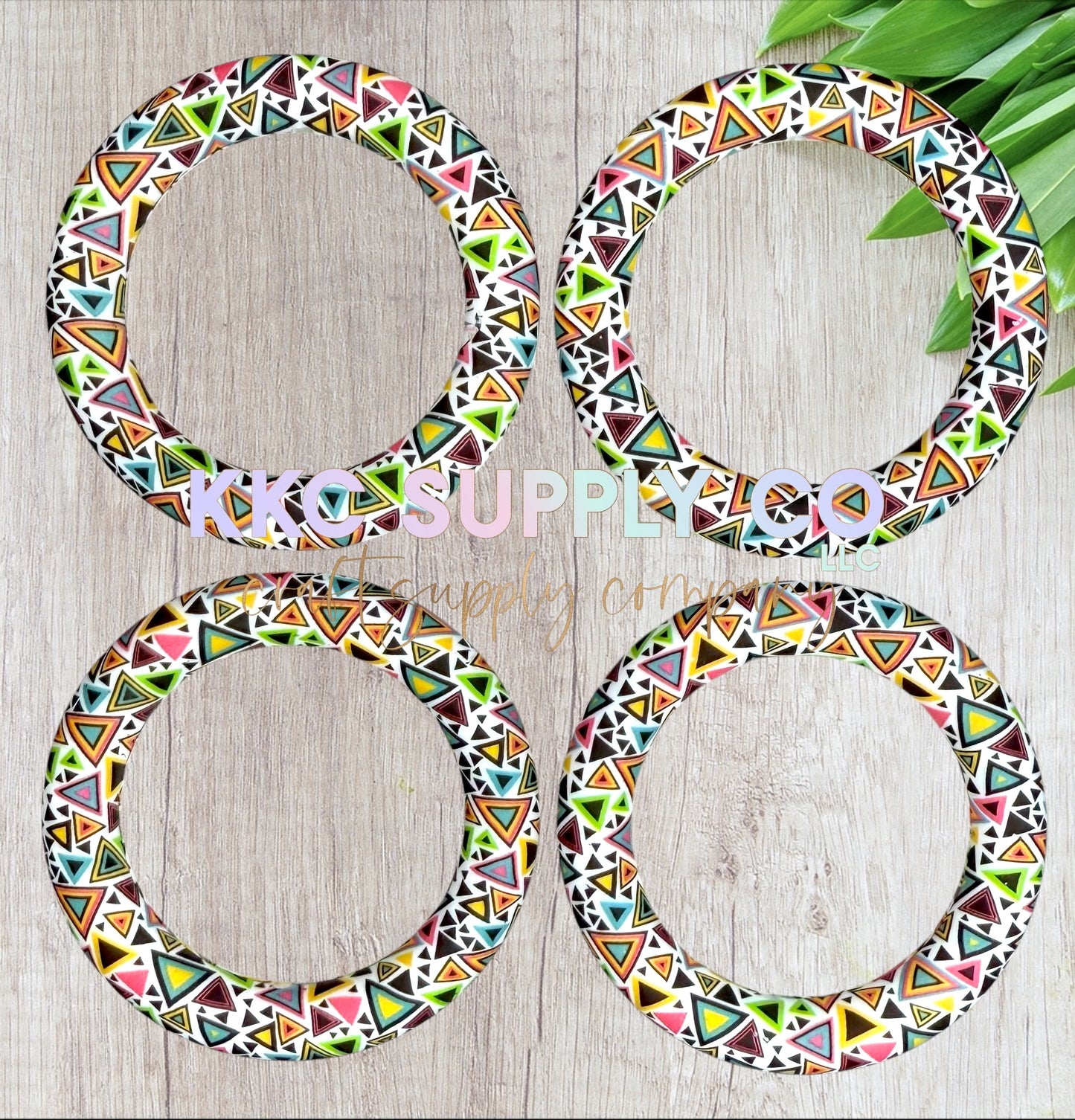 SP230-90's Party Printed Silicone Beads