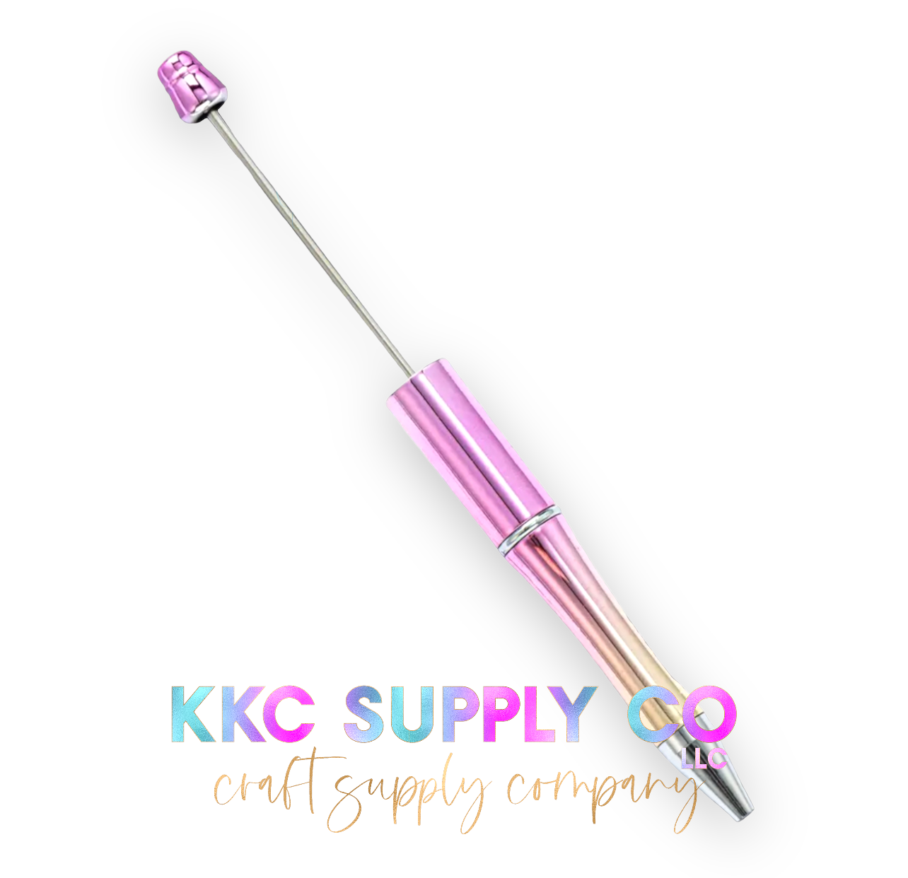 Ombré Metallic Plastic Beadable Pen Blank