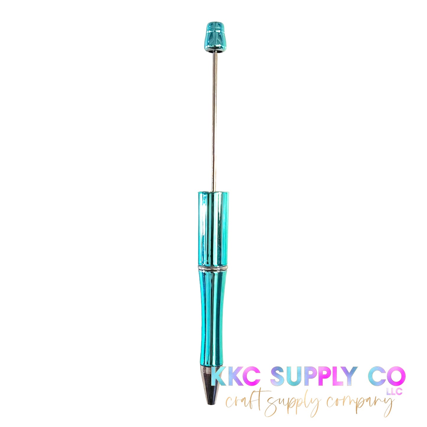 Metallic Plastic Beadable Pen Blank