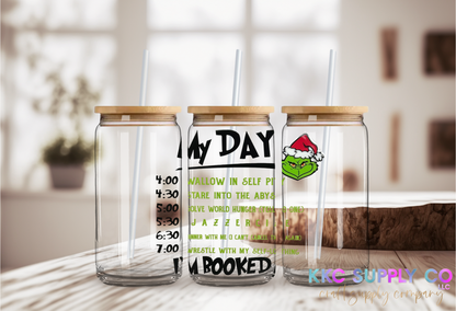 UV16209-My Day…I’m Booked 16oz UV DTF Decal