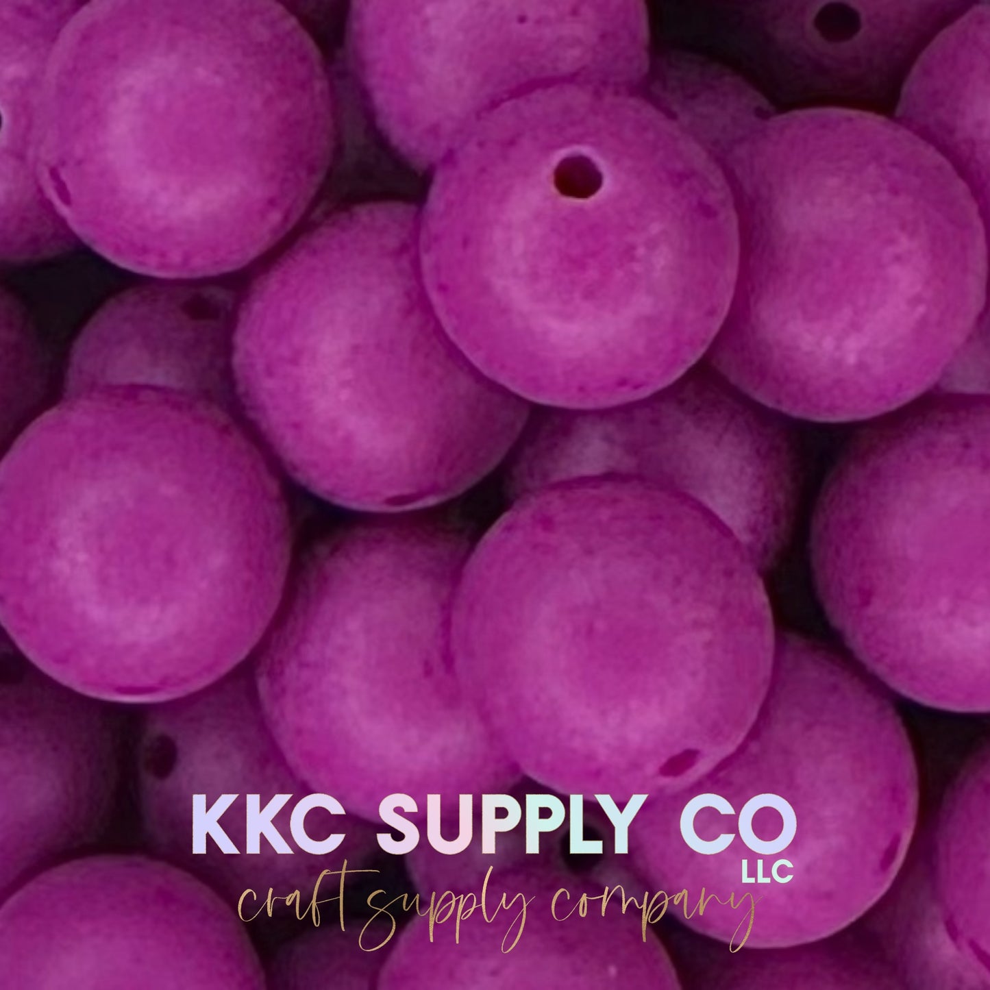 SS44-Very Berry Solid Silicone Beads