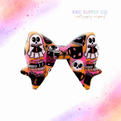 Haunted Bookstore Large Bow Silicone Focal Bead