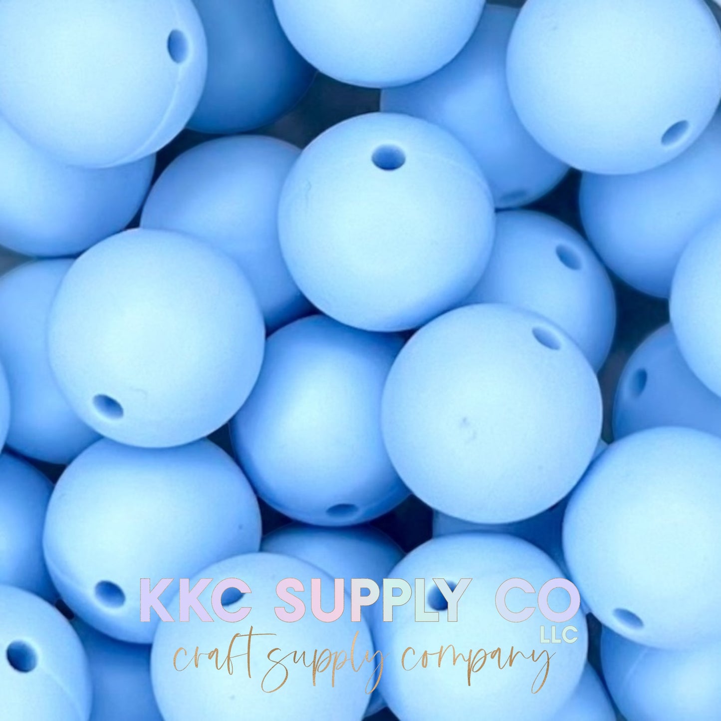 SS16-Baby Blue Solid Silicone Bead