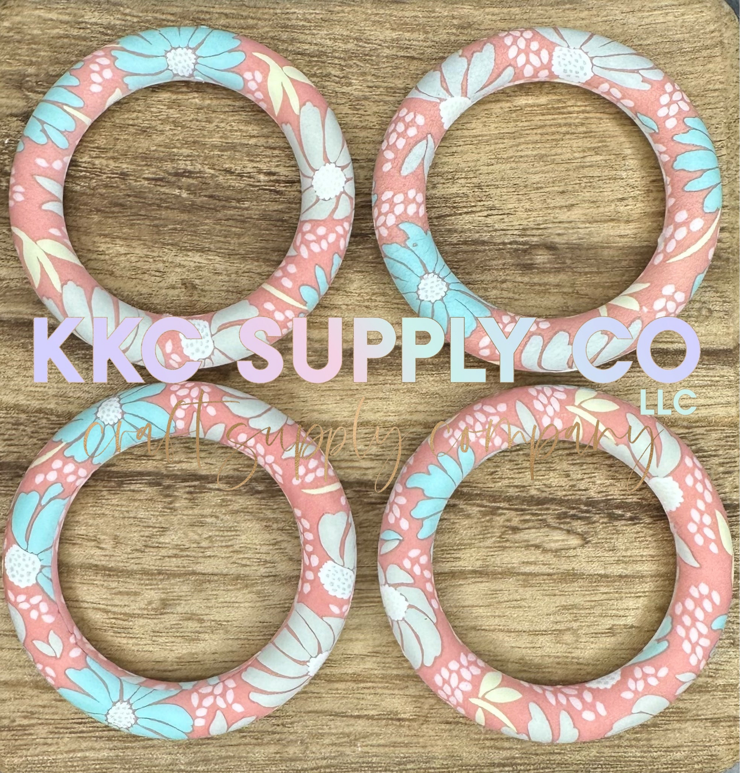 SP144-Boho Garden Silicone 65mm Ring Bead