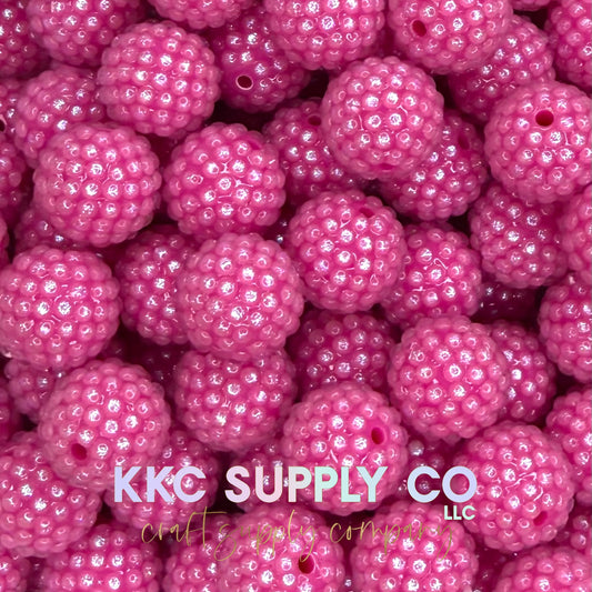 Fuchsia Opal AB Jelly Rhinestone Acrylic Beads 20mm