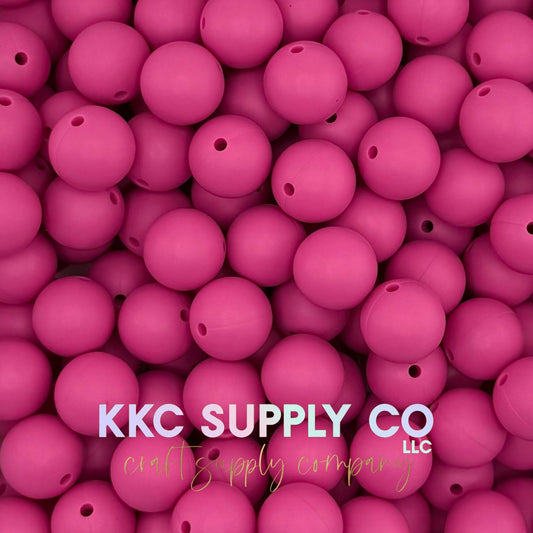 SS99-Raspberry Dream Solid Silicone Beads