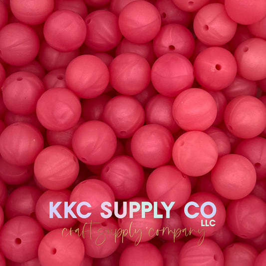 SS98-Watermelon Pearl Solid Silicone Beads