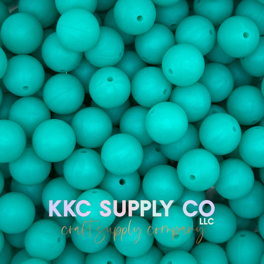 SS94-Lagoon Pearl Solid Silicone Beads