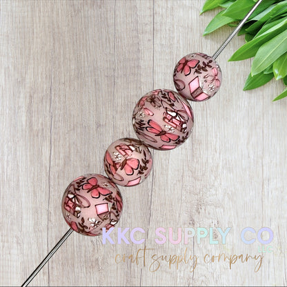 SP240-Whimsical Book Club Silicone Beads