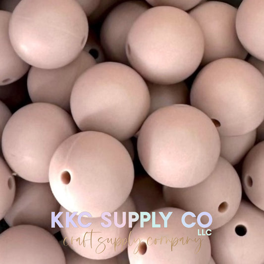 SS55-Vintage Blush Solid Silicone Beads