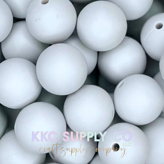 SS18-Light Grey Solid Silicone Bead