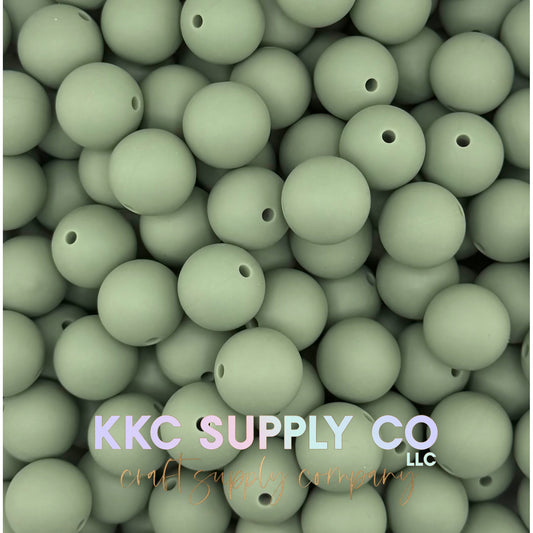 SS106-Garden Sage Solid Silicone Beads