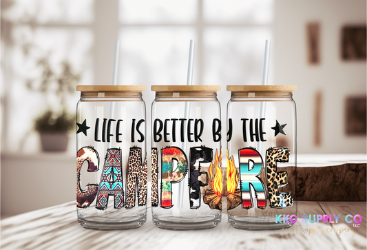 UV16298-Life Is Better By The Campfire 16oz UV DTF Wrap