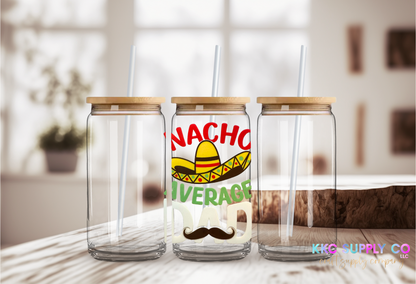 UV16119-Nacho Average Dad 16oz UV DTF Decal