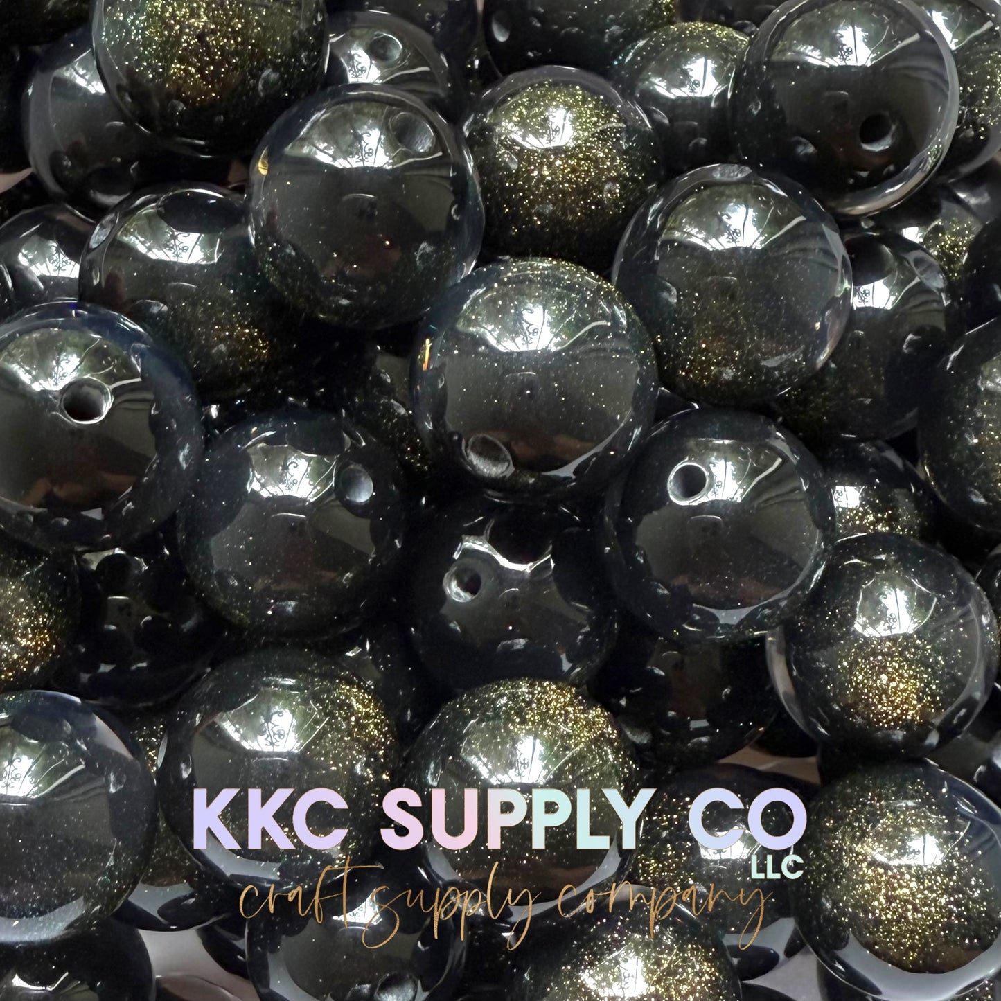 Sugar Glitter Acrylic Beads 20mm