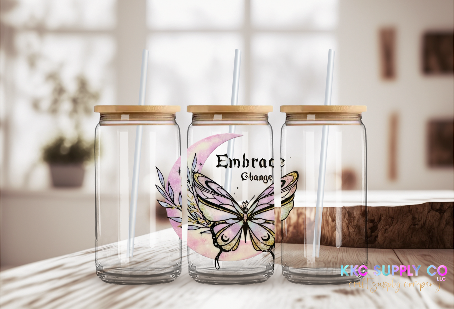 UV16377-Embrace Change 16oz UV DTF Decal