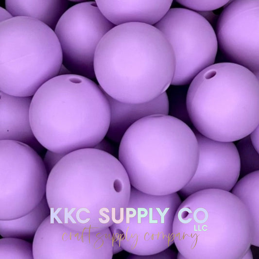 SS27-Mint Purple Solid Silicone Beads