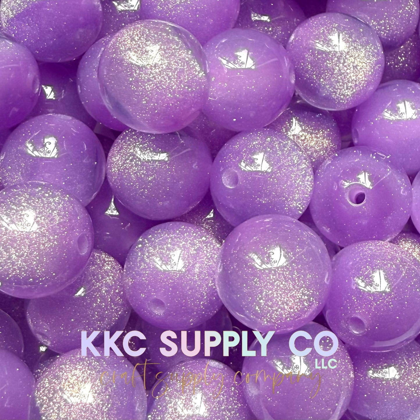 Sugar Glitter Acrylic Beads 20mm