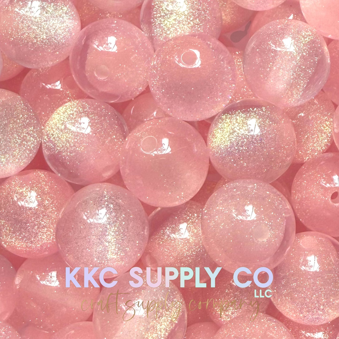 Sugar Glitter Acrylic Beads 20mm