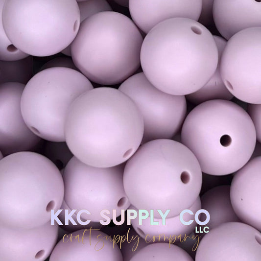 SS31-Frosted Lilac Solid Silicone Beads