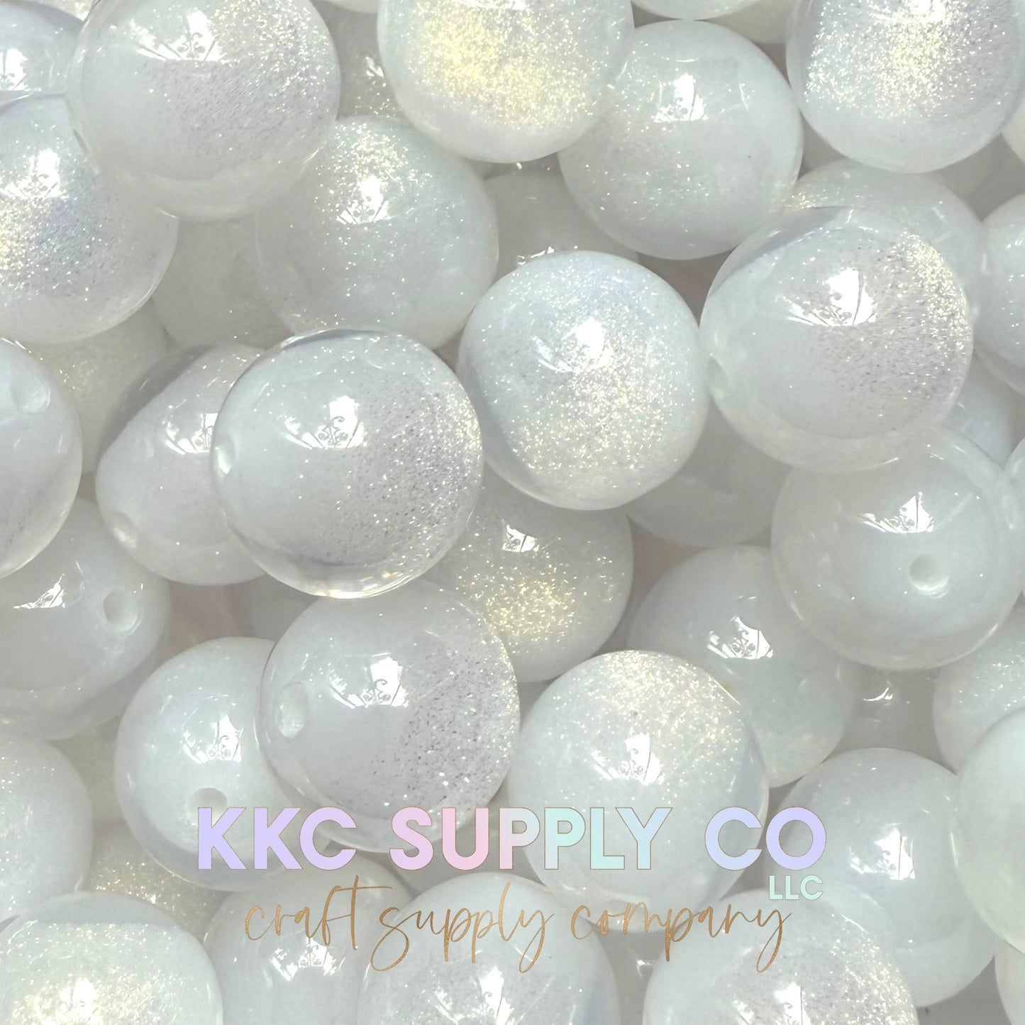 Sugar Glitter Acrylic Beads 20mm