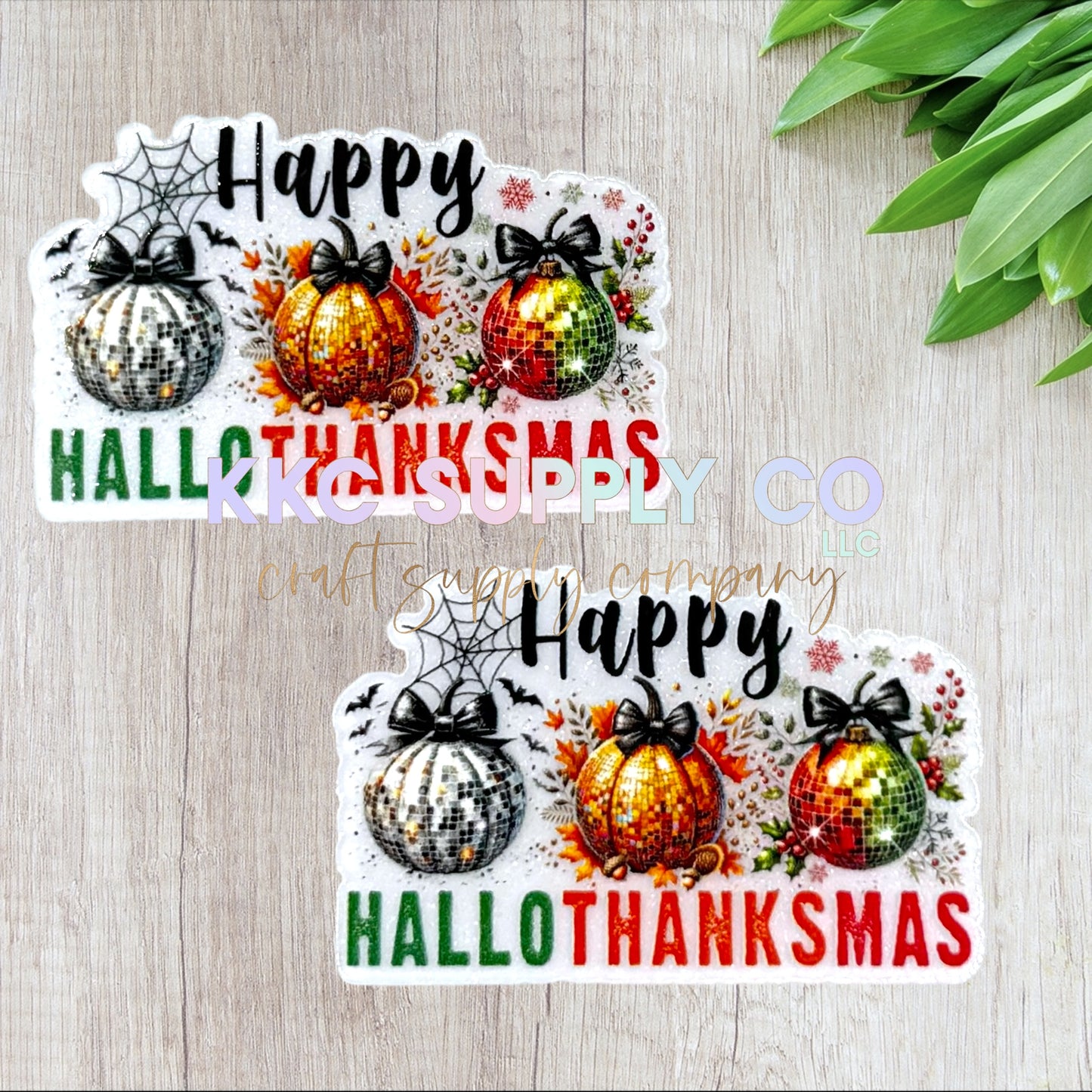 AT271-Happy Hallothanksmas-Acrylic Flatback