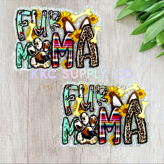 AT266-Fur Mama-Acrylic Flatback