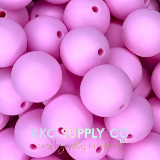 SS52-Candy Pink Solid Silicone Beads