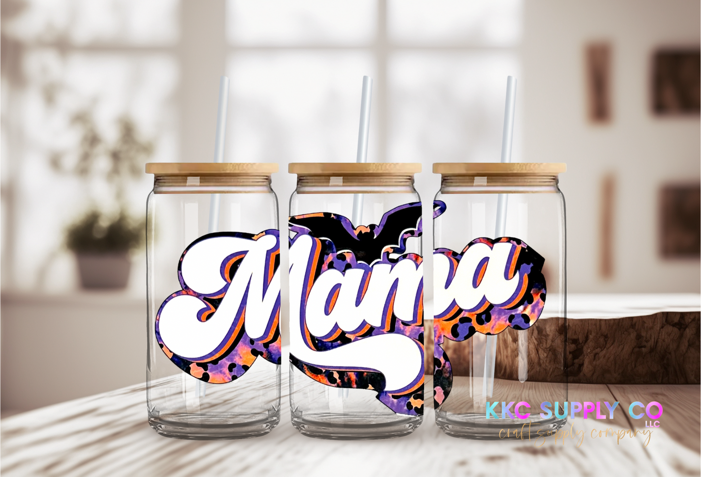 UV1661-Halloween Mama 16oz UV DTF Large Decal