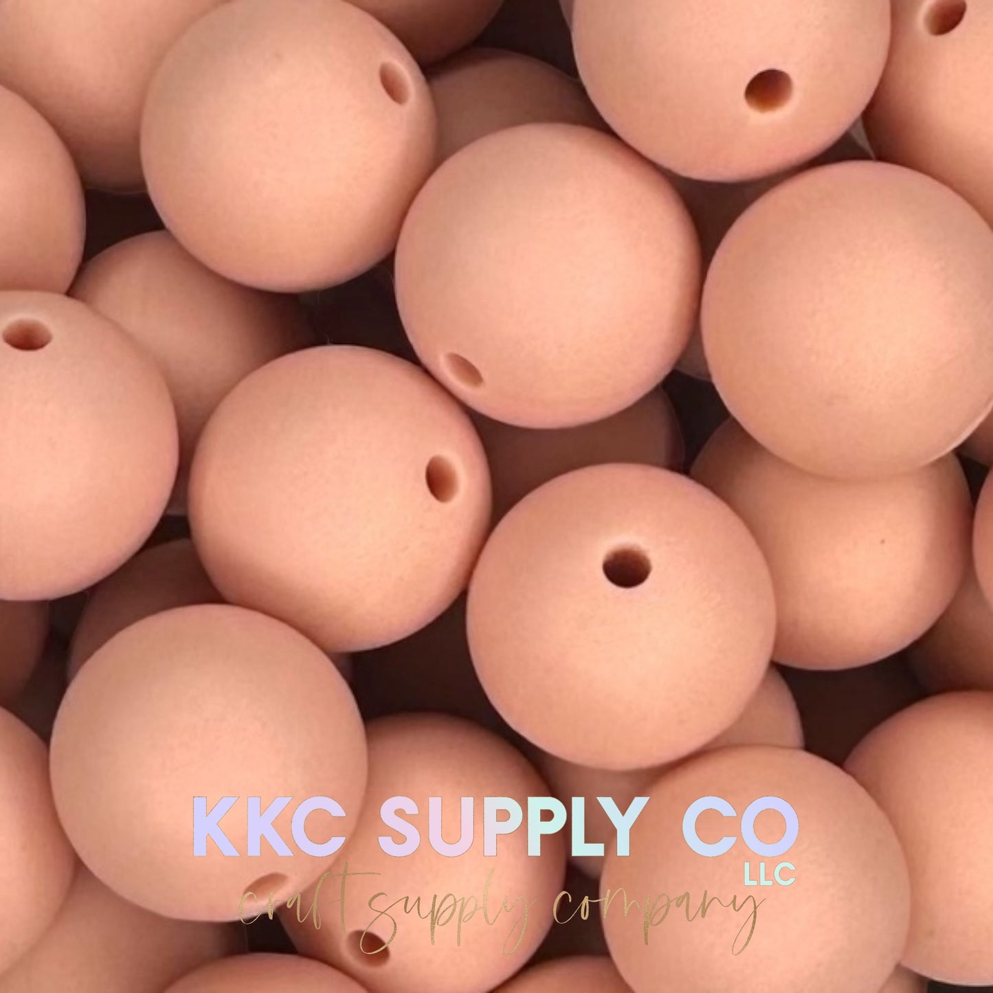 SS11-Pale Peach Solid Silicone Bead