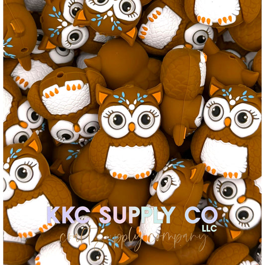 Owlette 3D Silicone Focal Bead