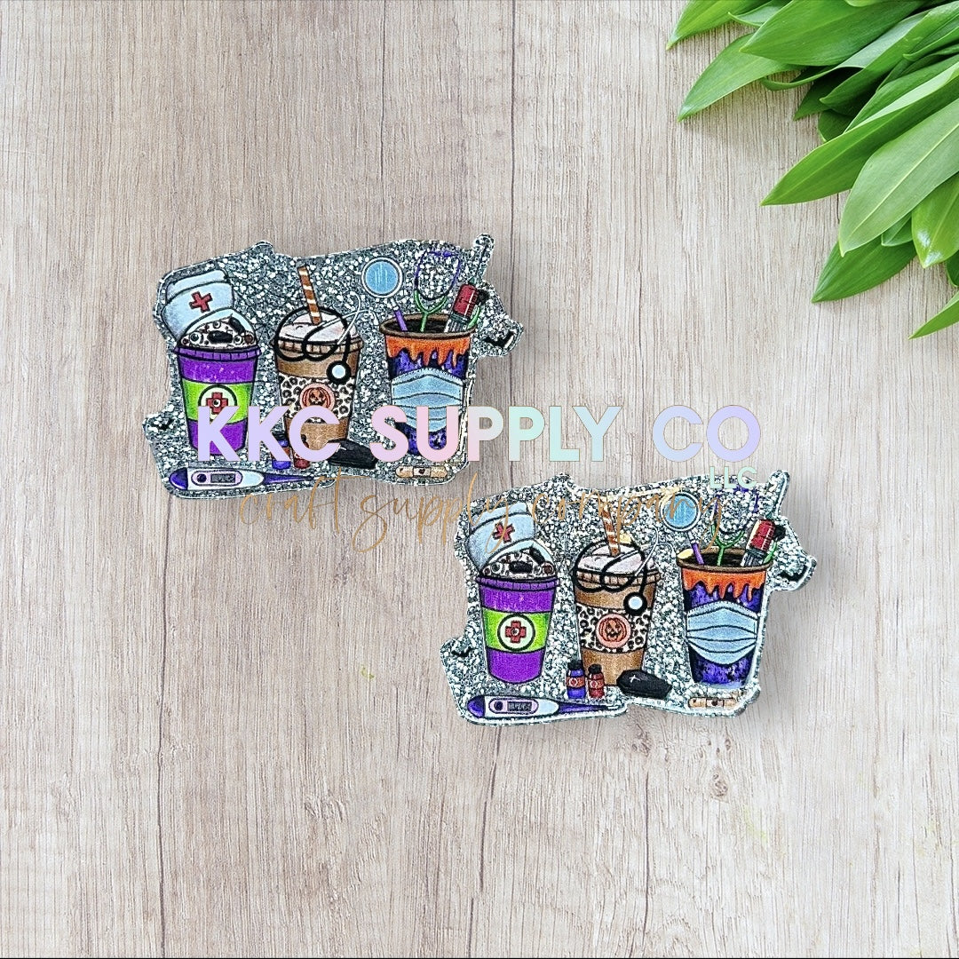 AT104-Halloween Nurse Fuel-Acrylic Flatback