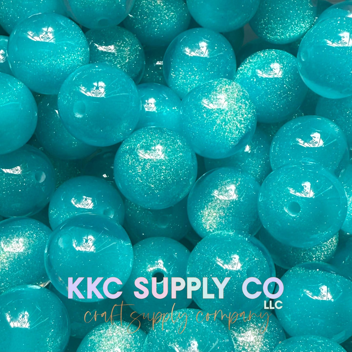 Sugar Glitter Acrylic Beads 20mm