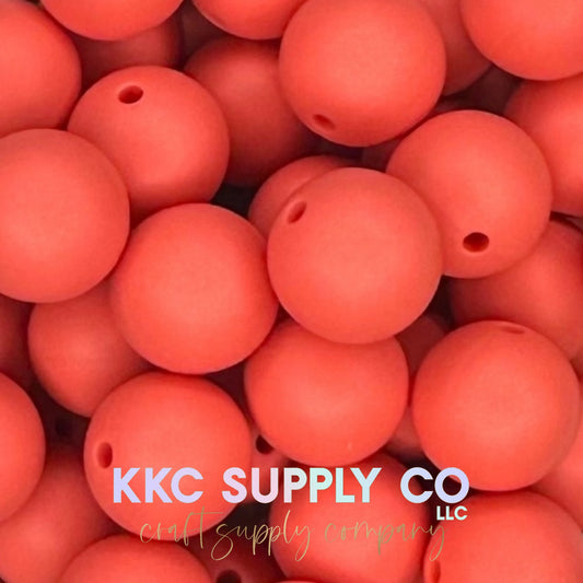 SS08-Coral Solid Silicone Bead