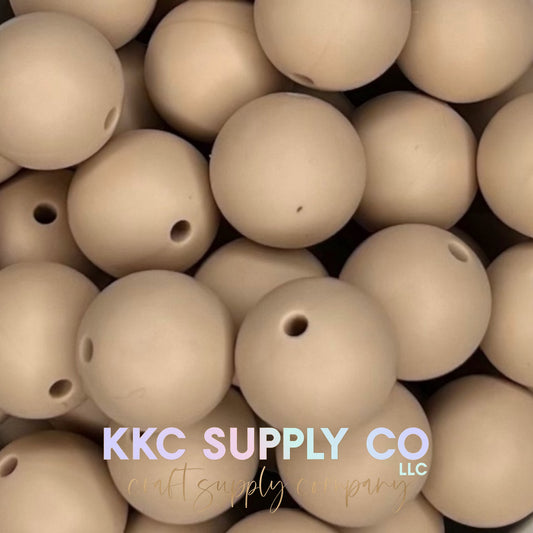 SS40-Oatmeal Solid Silicone Beads