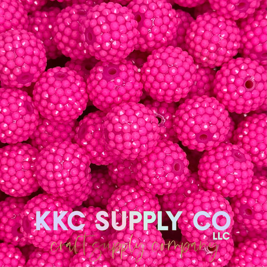 Neon Fucshia Acrylic Jelly Rhinestone