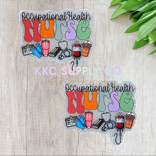 AT385-Occupational Health Nurse-Acrylic Flatback