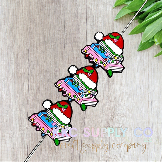 Christmas Books Silicone Focal Bead